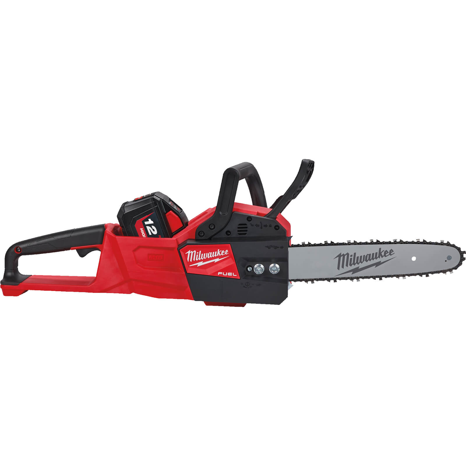 Image of Milwaukee M18 FCHSC Fuel 18v Cordless Brushless Chainsaw 300mm 1 x 12ah Li-ion Charger