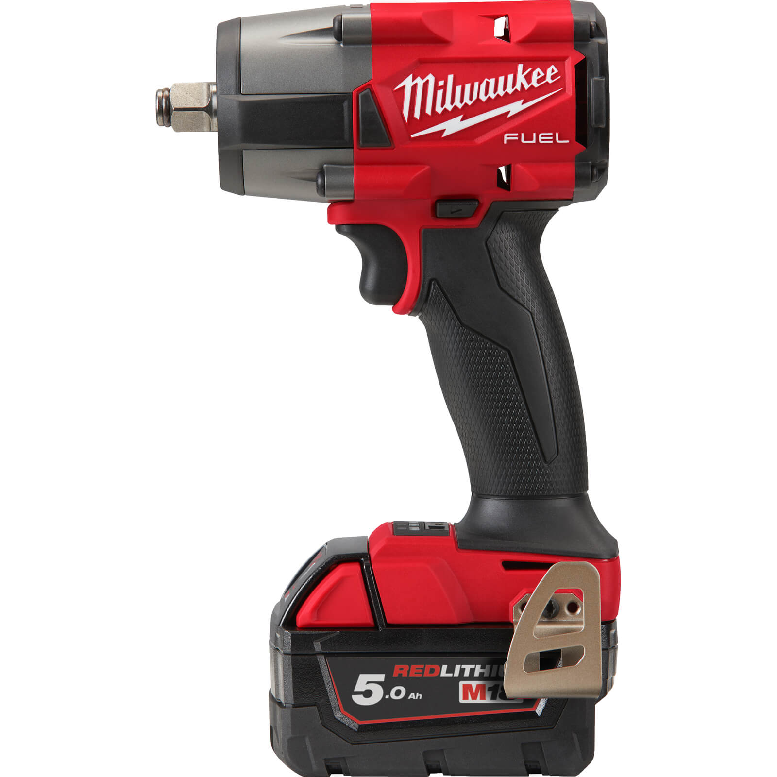 Image of Milwaukee M18 FMTIW2F12 Fuel 18v Cordless Brushless 1/2" Drive Impact Wrench 2 x 5ah Li-ion Charger Case