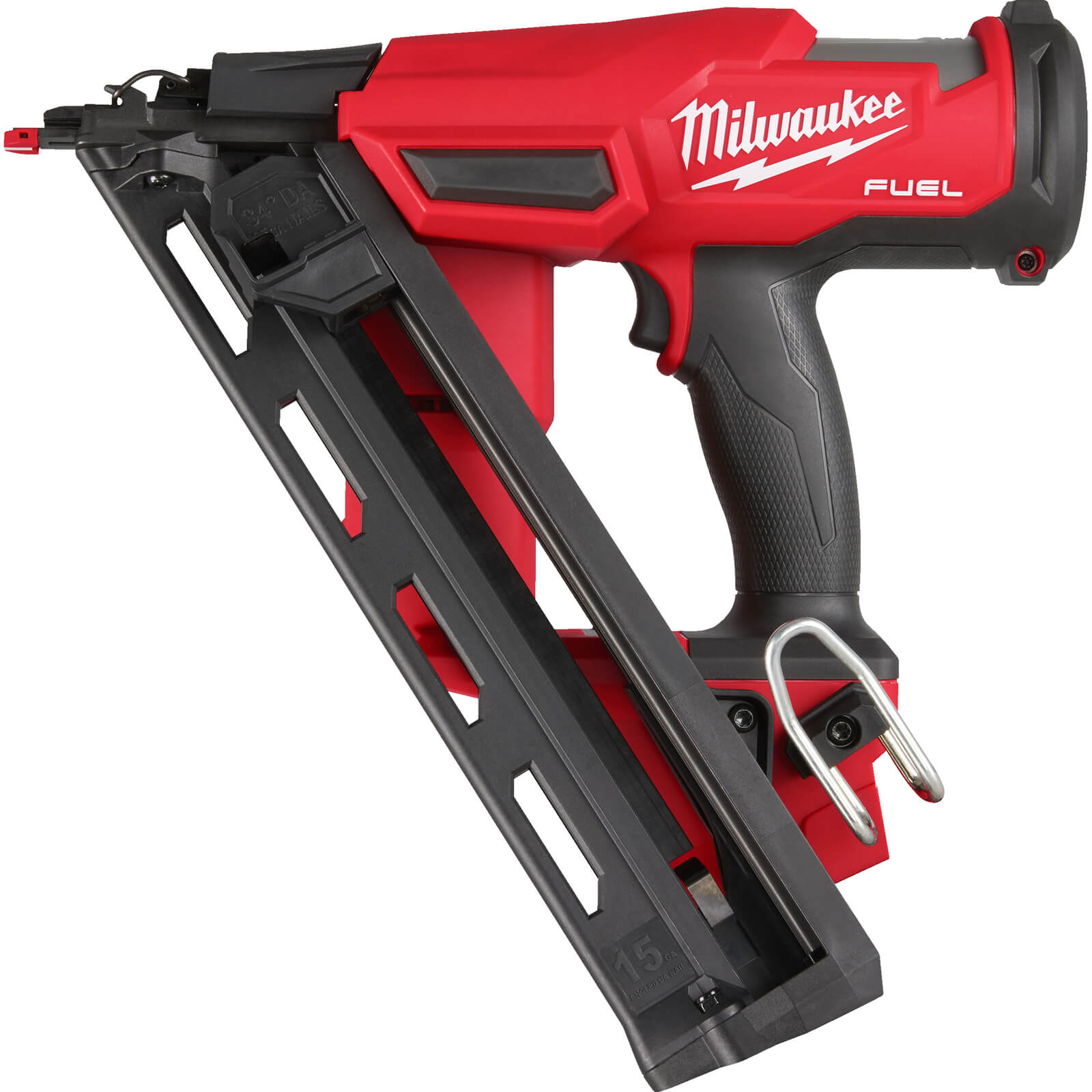 Image of Milwaukee M18 FN15GA Fuel 18v Cordless Brushless 15 Gauge 2nd Fix Nail Gun No Batteries No Charger Case