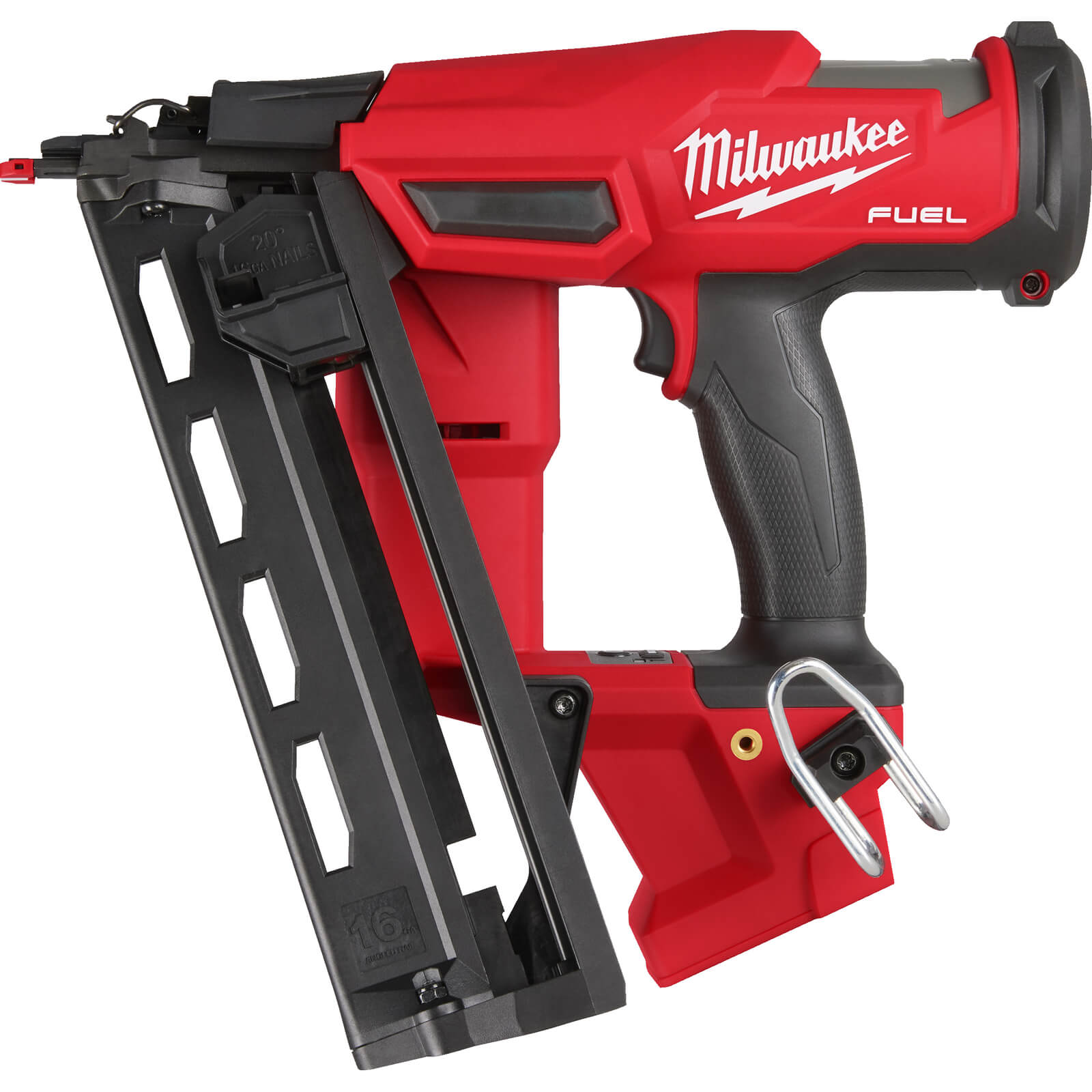Image of Milwaukee M18 FN16GA Fuel 18v Cordless Brushless 16 Gauge 2nd Fix Nail Gun No Batteries No Charger Case