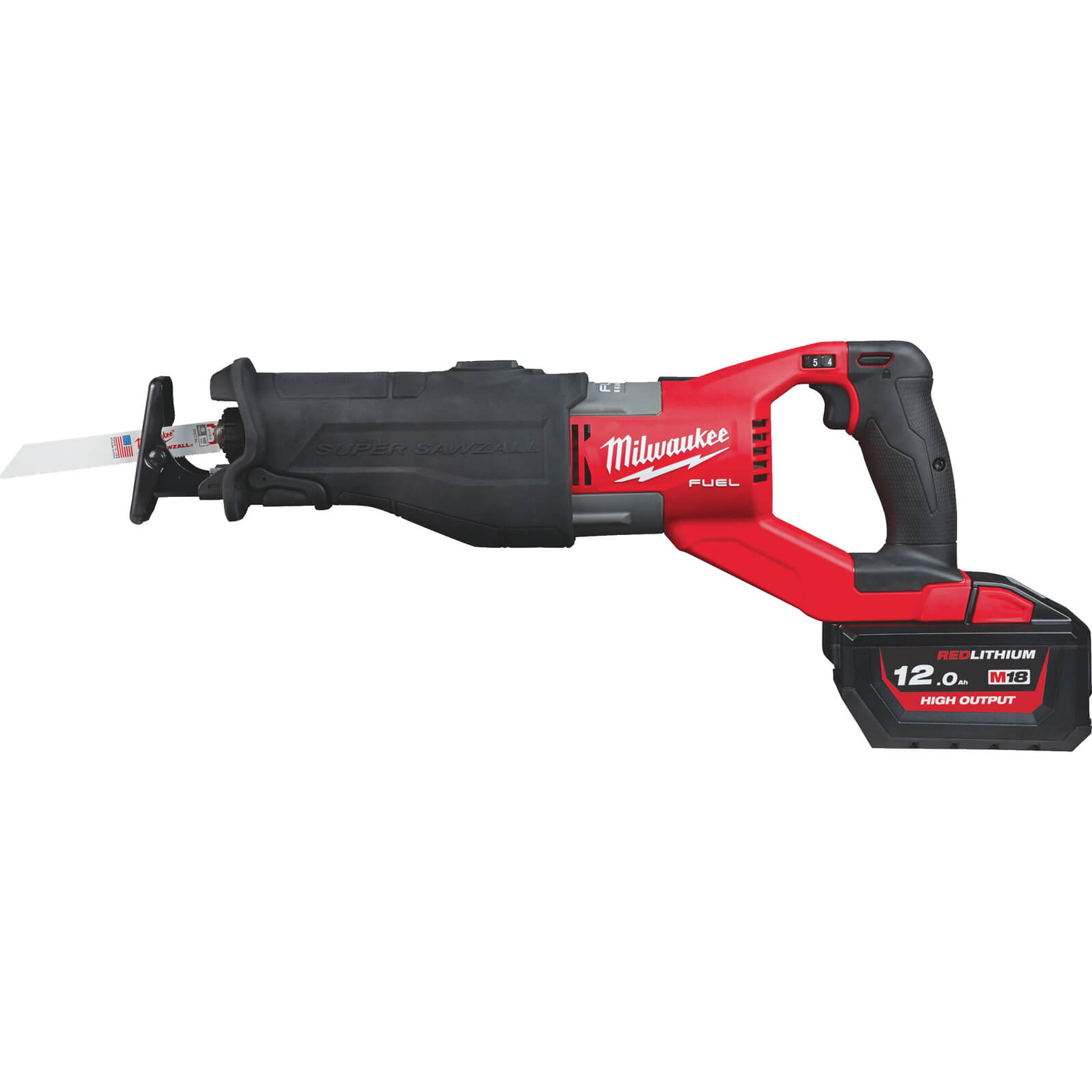 Image of Milwaukee M18 FSX Fuel 18v Cordless Brushless Super Sawzall Reciprocating Saw 1 x 12ah Li-ion Charger Case