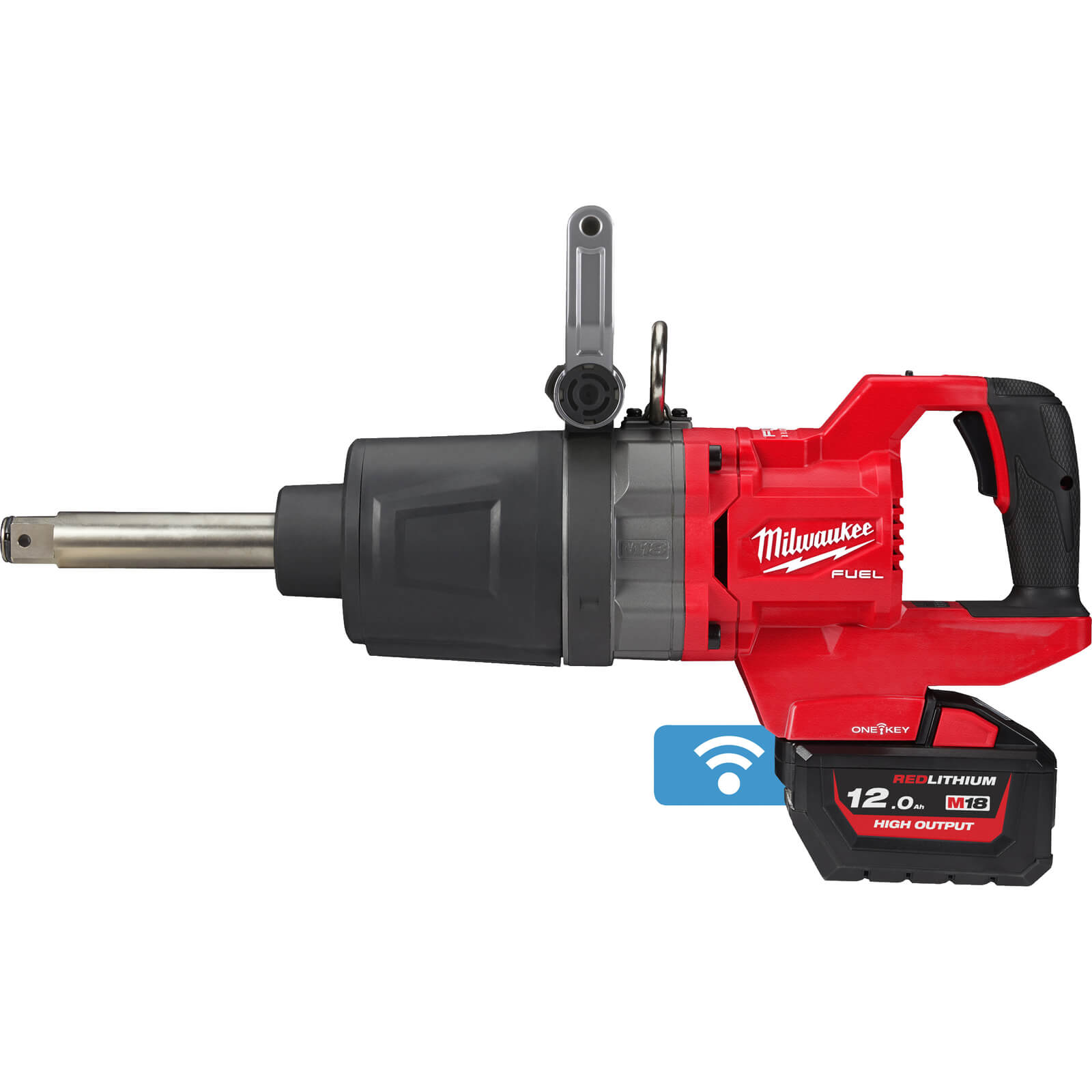 Image of Milwaukee M18 ONEFHIWF1D Fuel 18v Cordless Brushless 1" Drive Impact Wrench 1 x 12ah Li-ion Charger Case