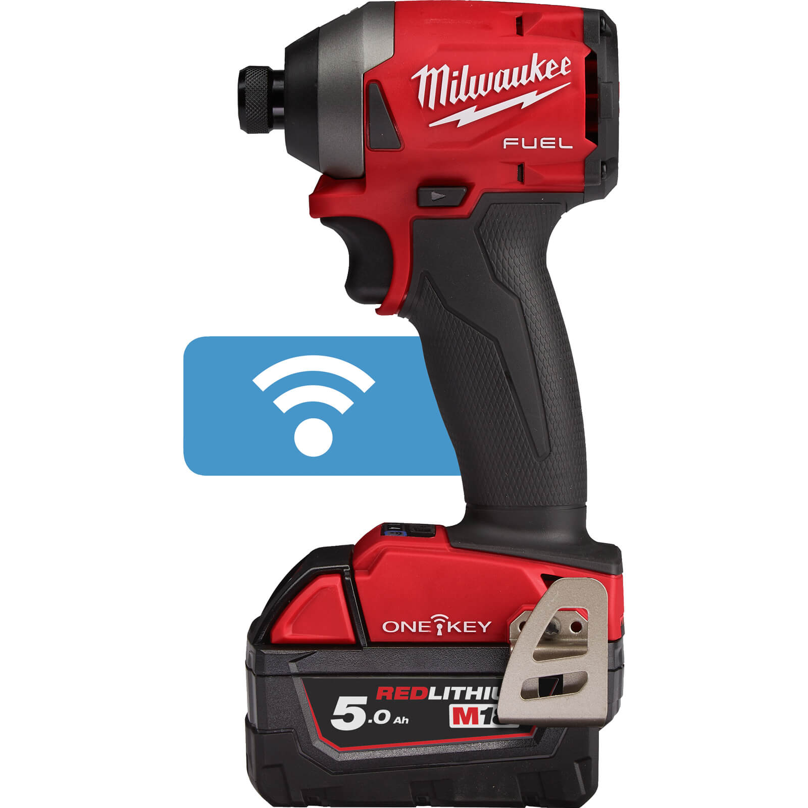 Image of Milwaukee M18 ONEID2 Fuel 18v Cordless Brushless Impact Driver 2 x 5ah Li-ion Charger Case