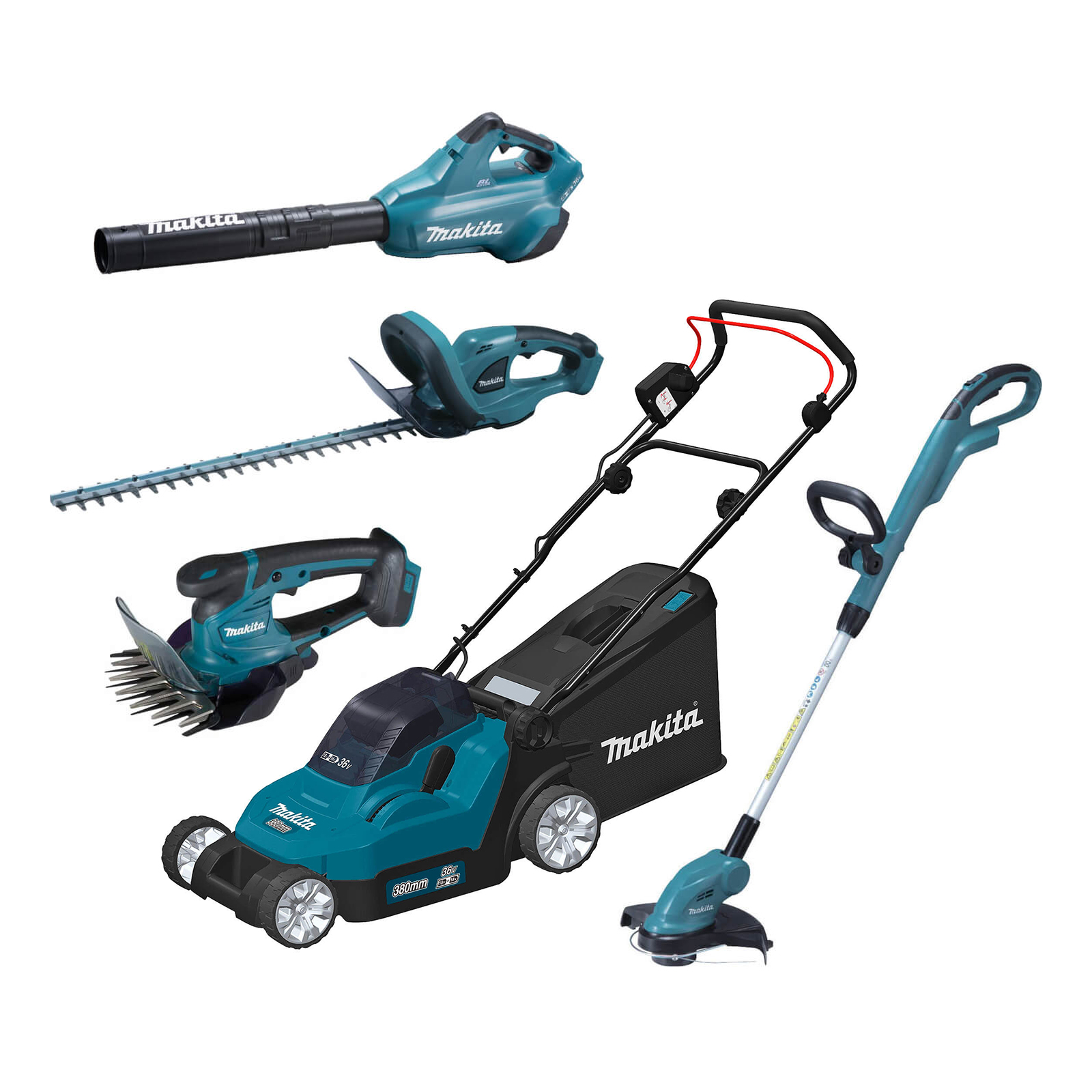 Image of Makita 18v LXT Cordless Complete Garden Set No Batteries No Charger