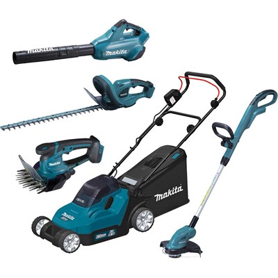 Makita 5 Piece 18v LXT Cordless Complete Garden Tool Kit
