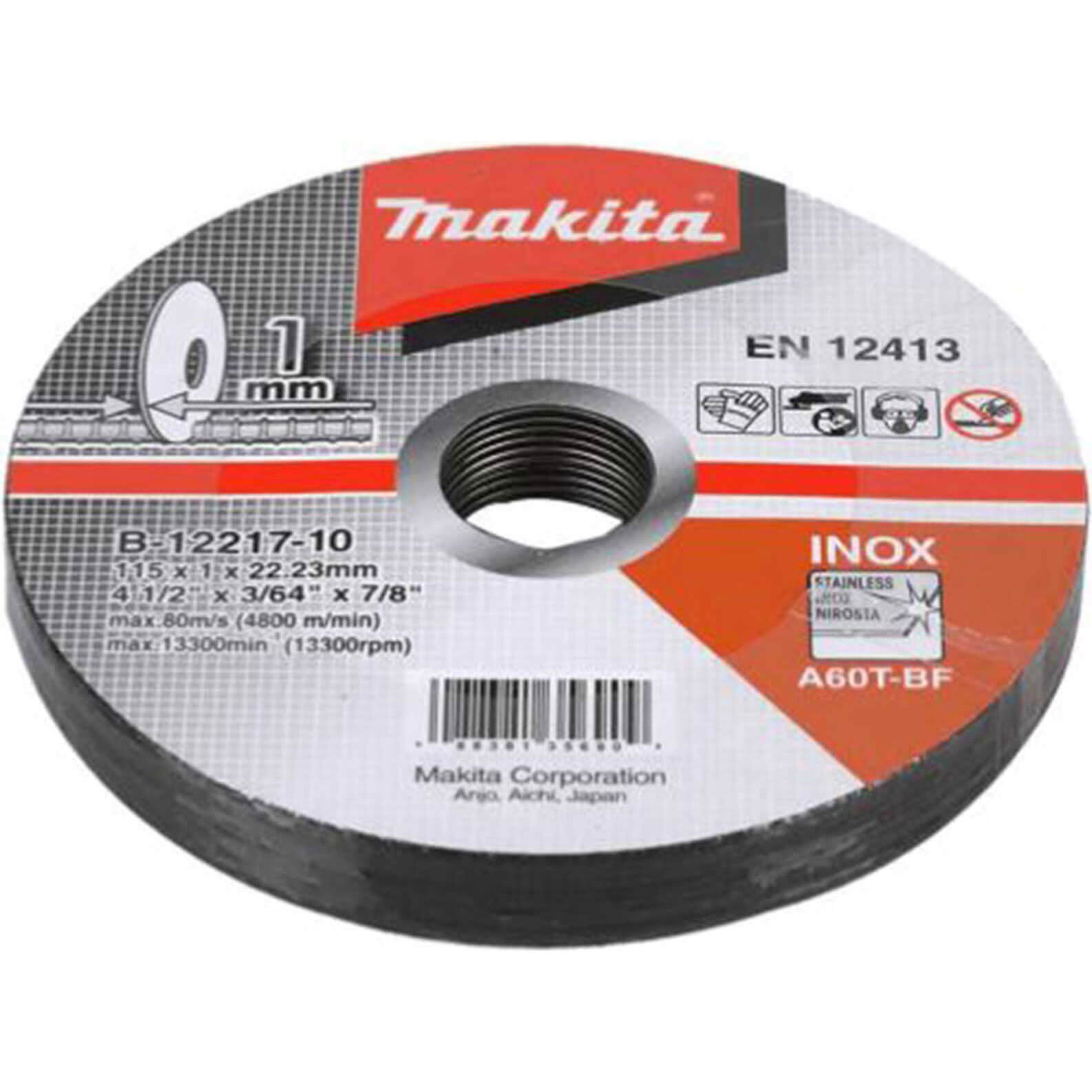 Image of Makita Pro Thin Cutting Discs for Stainless Steel 230mm Pack of 10