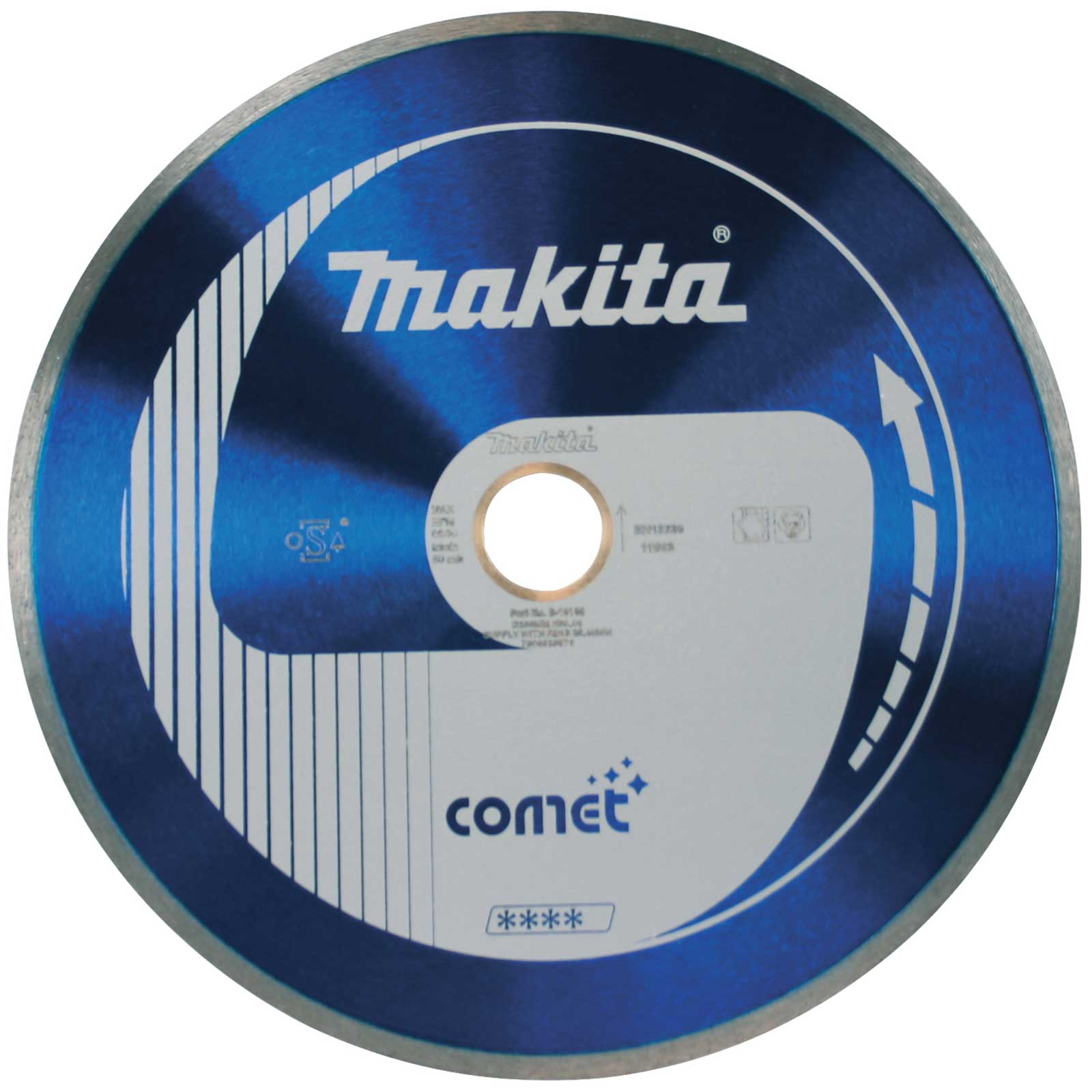 Image of Makita Comet Continuous Rim Diamond Cutting Disc 100mm