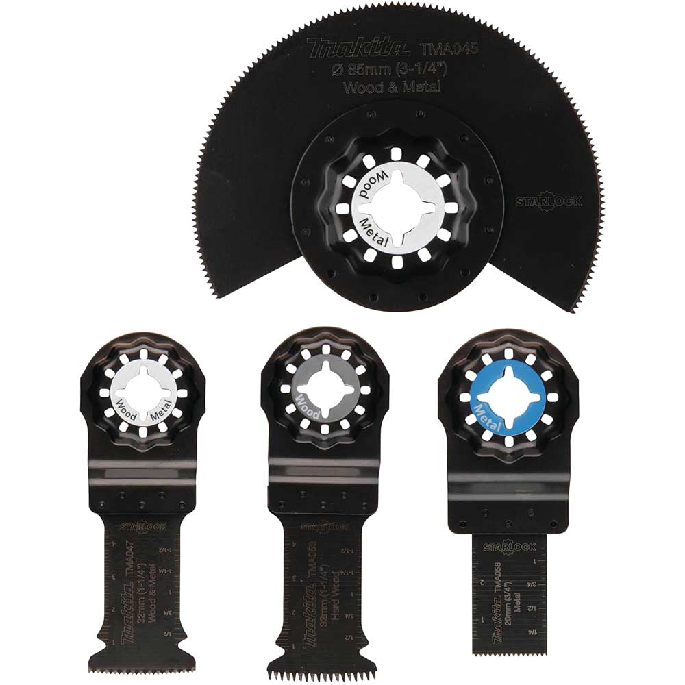 Photos - Multi Tool Blade Makita 4 Piece Starlock Multitool Oscillating Blades Set B-67480 