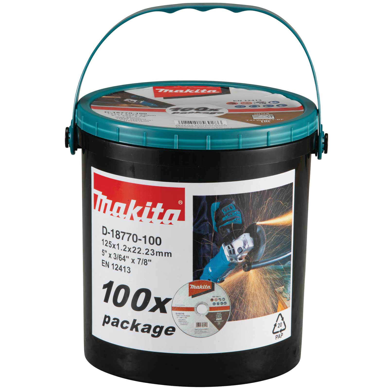 Image of Makita Thin Metal Cutting Disc Bulk Pack 125mm Pack of 100
