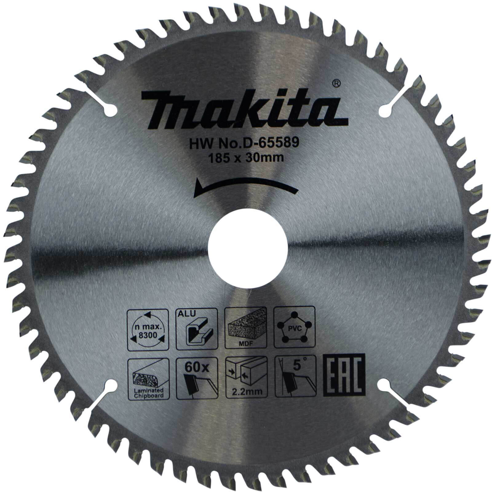 Photos - Power Tool Accessory Makita Multi Purpose Circular Saw Blade 185mm 60T 30mm D-65589 