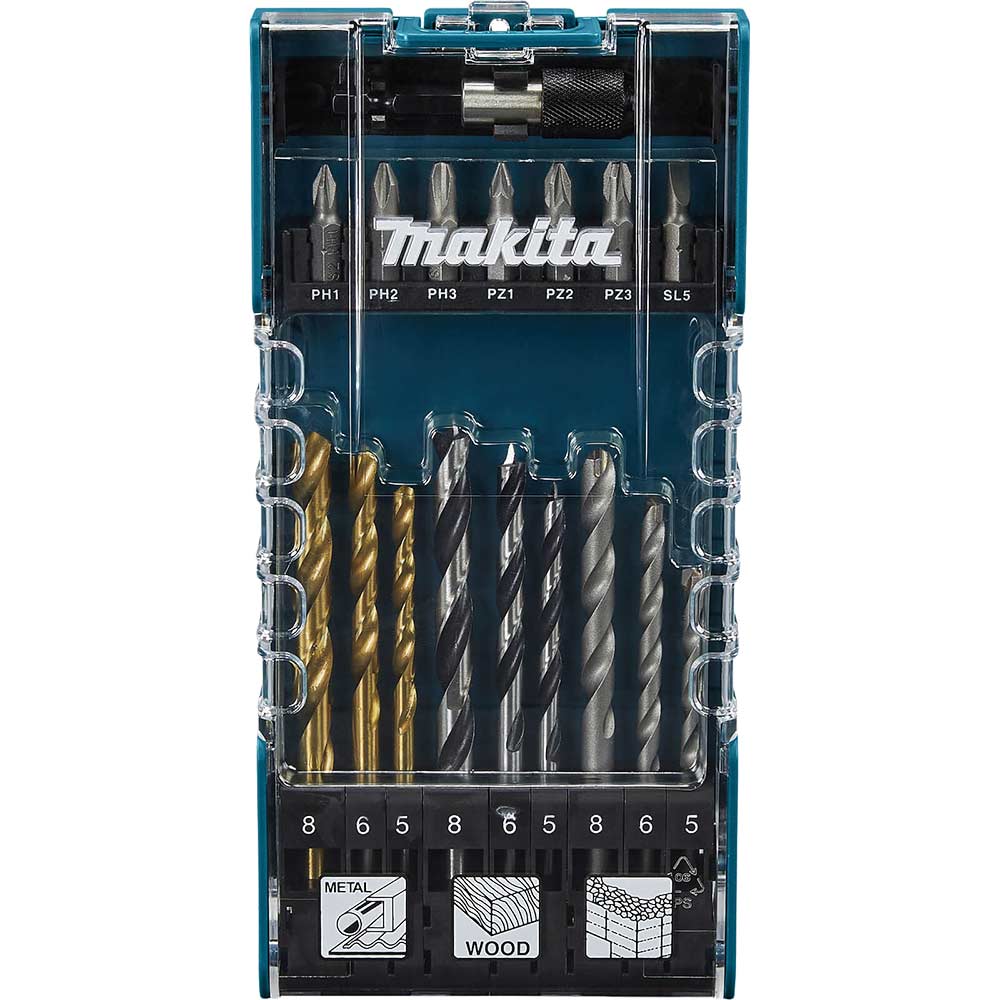 Image of Makita 17 Piece Drill and Screwdriver Bit Set