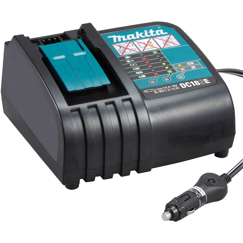 Image of Makita DC18SE 18v / 12v / 10.8v Battery Car Charger 12v