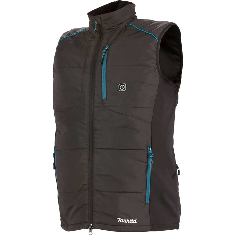 Image of Makita DCV202Z 18v LXT Heated Bodywarmer Black 2XL