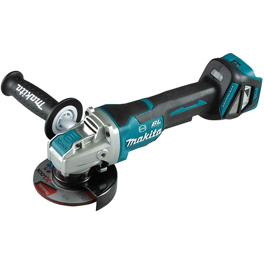 Makita DGA469 18v LXT Cordless Brushless X Lock Angle Grinder 115mm No Batteries No Charger No Case