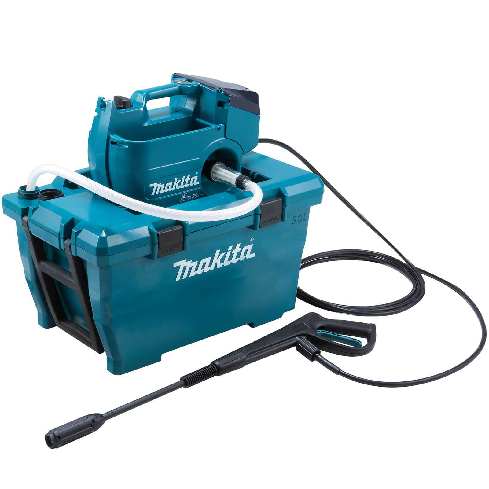Image of Makita DHW080 Twin 18v LXT Cordless Brushless Pressure Washer No Batteries No Charger