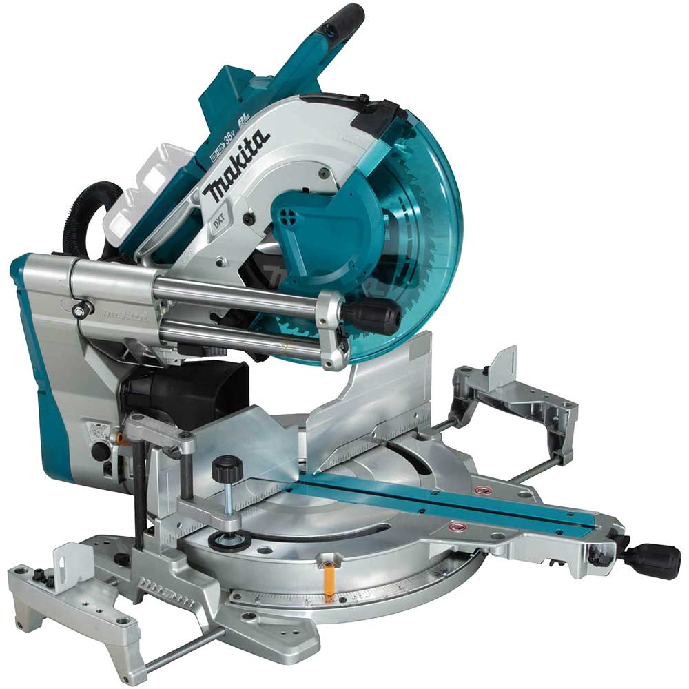 Image of Makita DLS211 Twin 18v LXT Cordless Brushless Mitre Saw 305mm No Batteries No Charger No Case