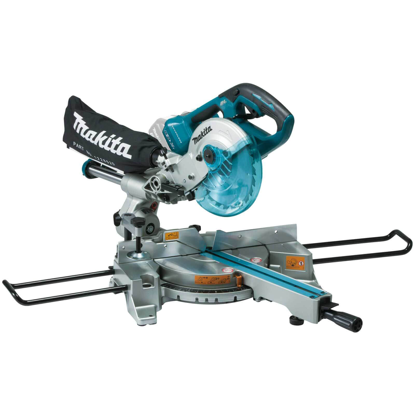 Image of Makita DLS714N Twin 18v LXT Cordless Brushless Mitre Saw 190mm No Batteries No Charger No Case