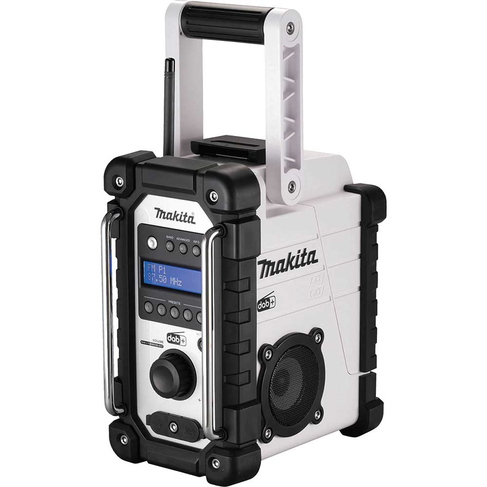 Image of Makita DMR110N 18v Job Site Radio White