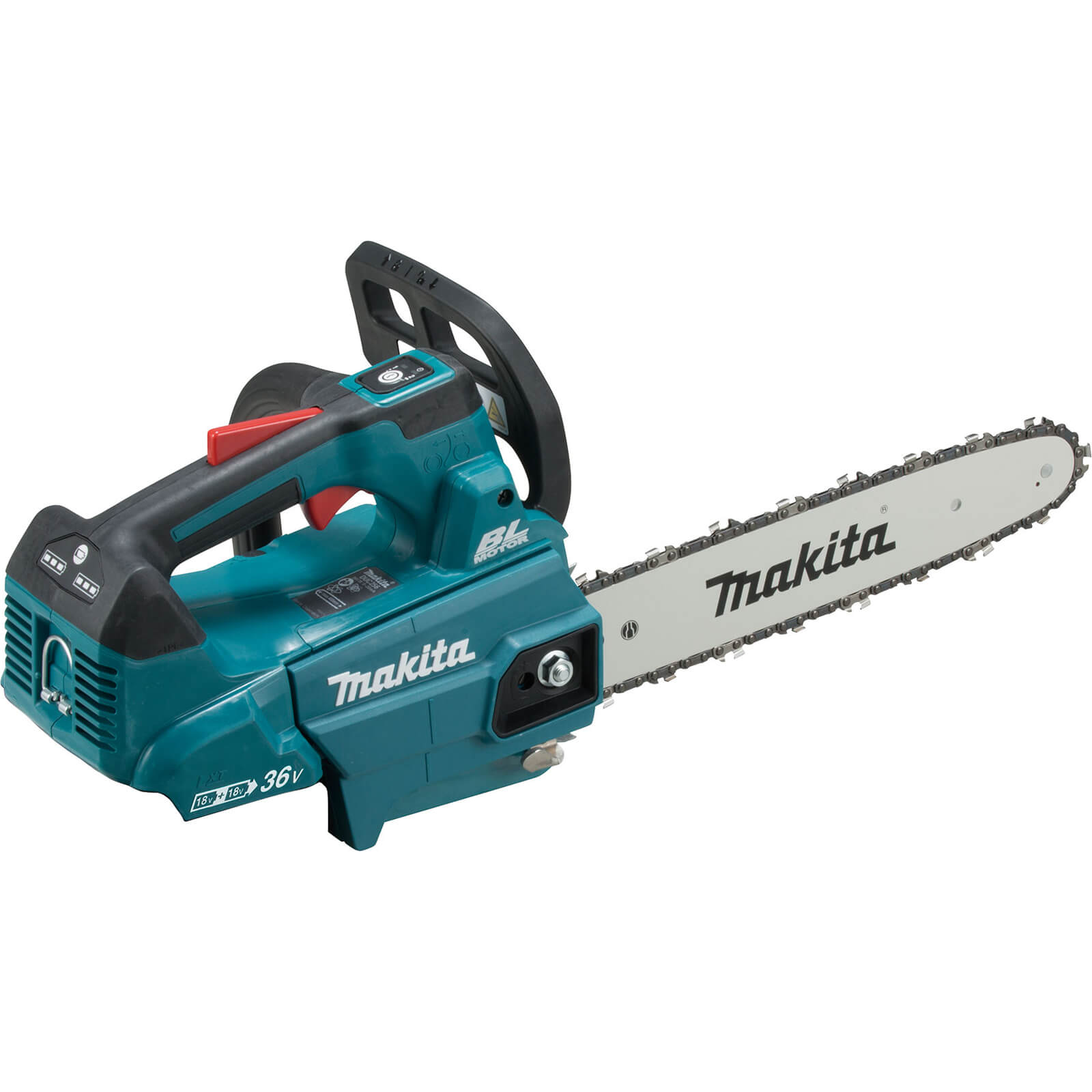 Image of Makita DUC306 Twin 18v LXT Cordless Brushless Top Handle Chainsaw 300mm No Batteries No Charger