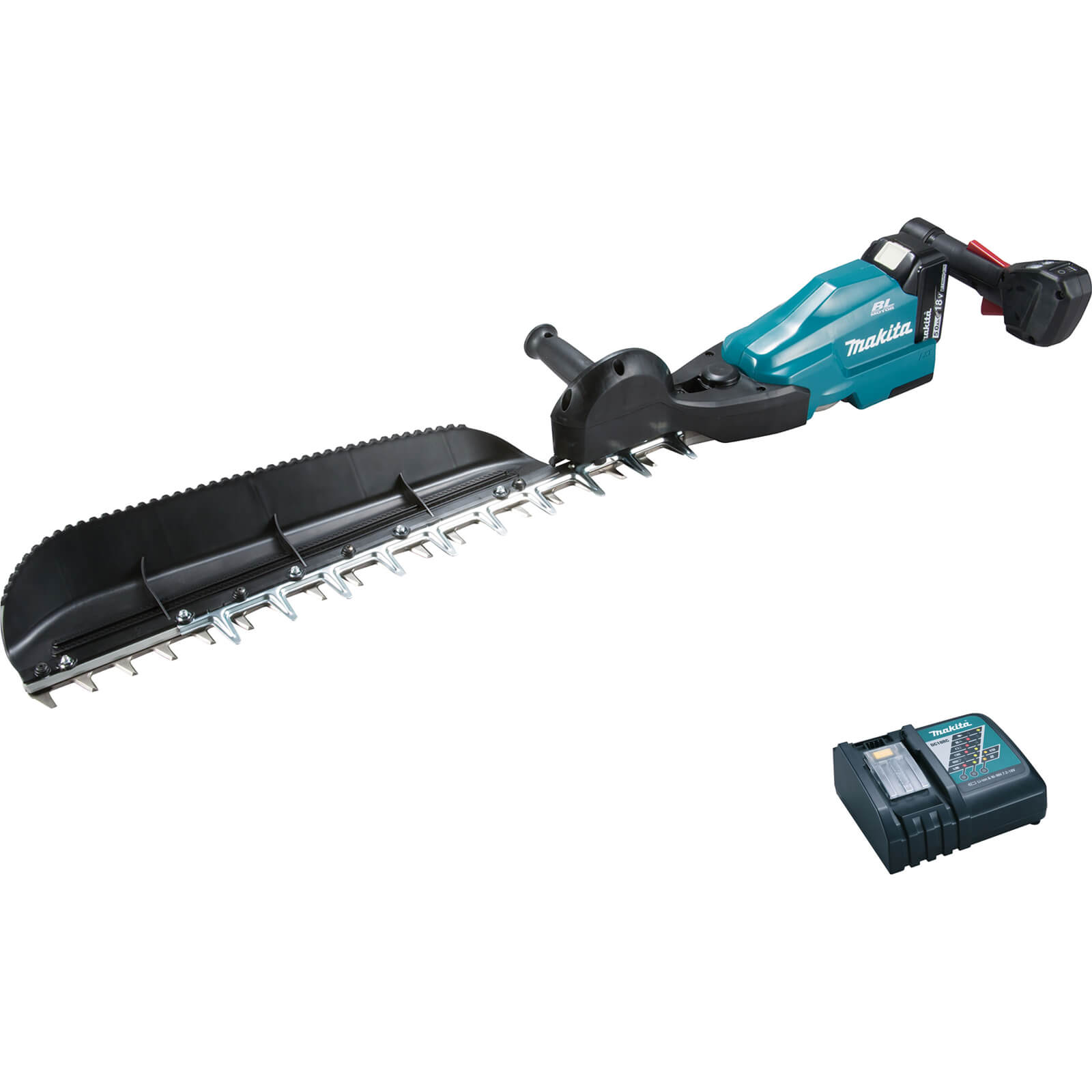 Image of Makita DUH604S 18v LXT Cordless Brushless Hedge Trimmer 600mm 1 x 5ah Li-ion Charger