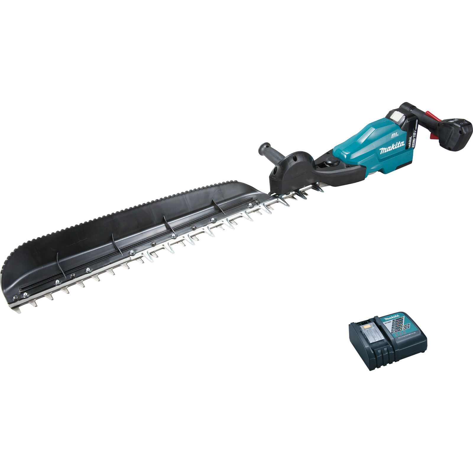 Image of Makita DUH754S 18v LXT Cordless Brushless Hedge Trimmer 750mm 1 x 5ah Li-ion Charger