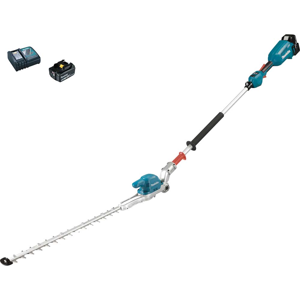 Makita DUN500W 18v LXT Cordless Pole Hedge Trimmer 500mm 2 x 5ah Li-ion Charger