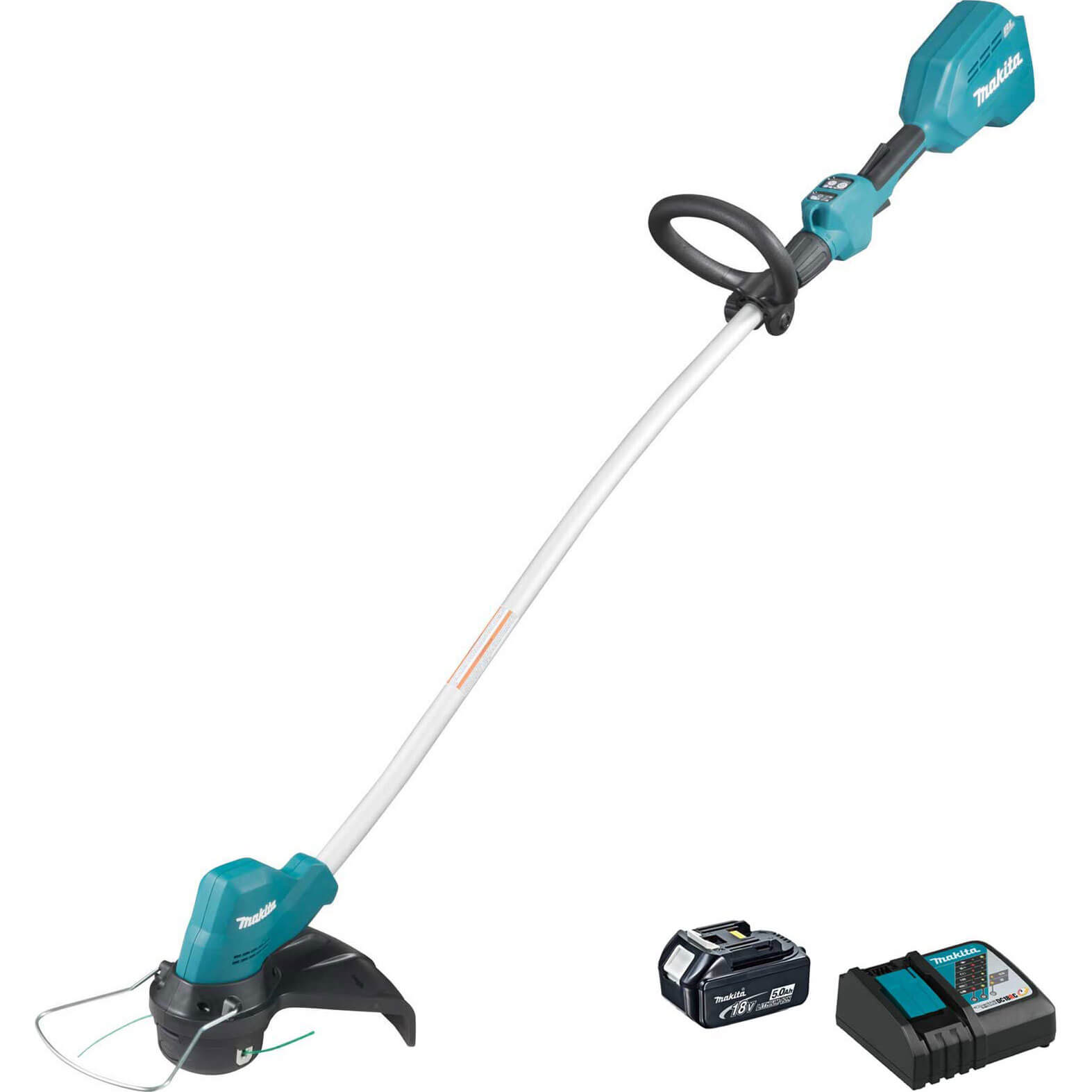 Image of Makita DUR189 18v LXT Cordless Brushless Line Trimmer 300mm 1 x 5ah Li-ion Charger