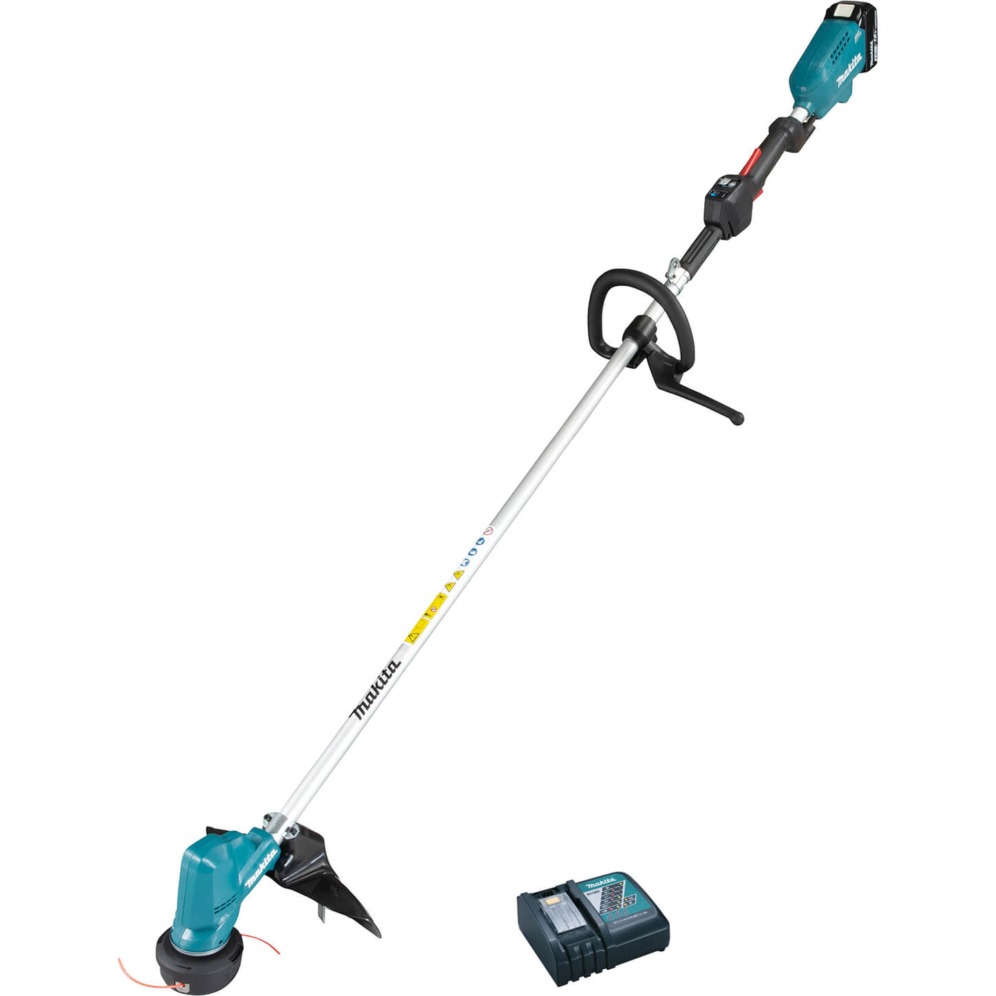 Image of Makita DUR190L 18v LXT Cordless Brushless Grass Trimmer 300mm 1 x 5ah Li-ion Charger