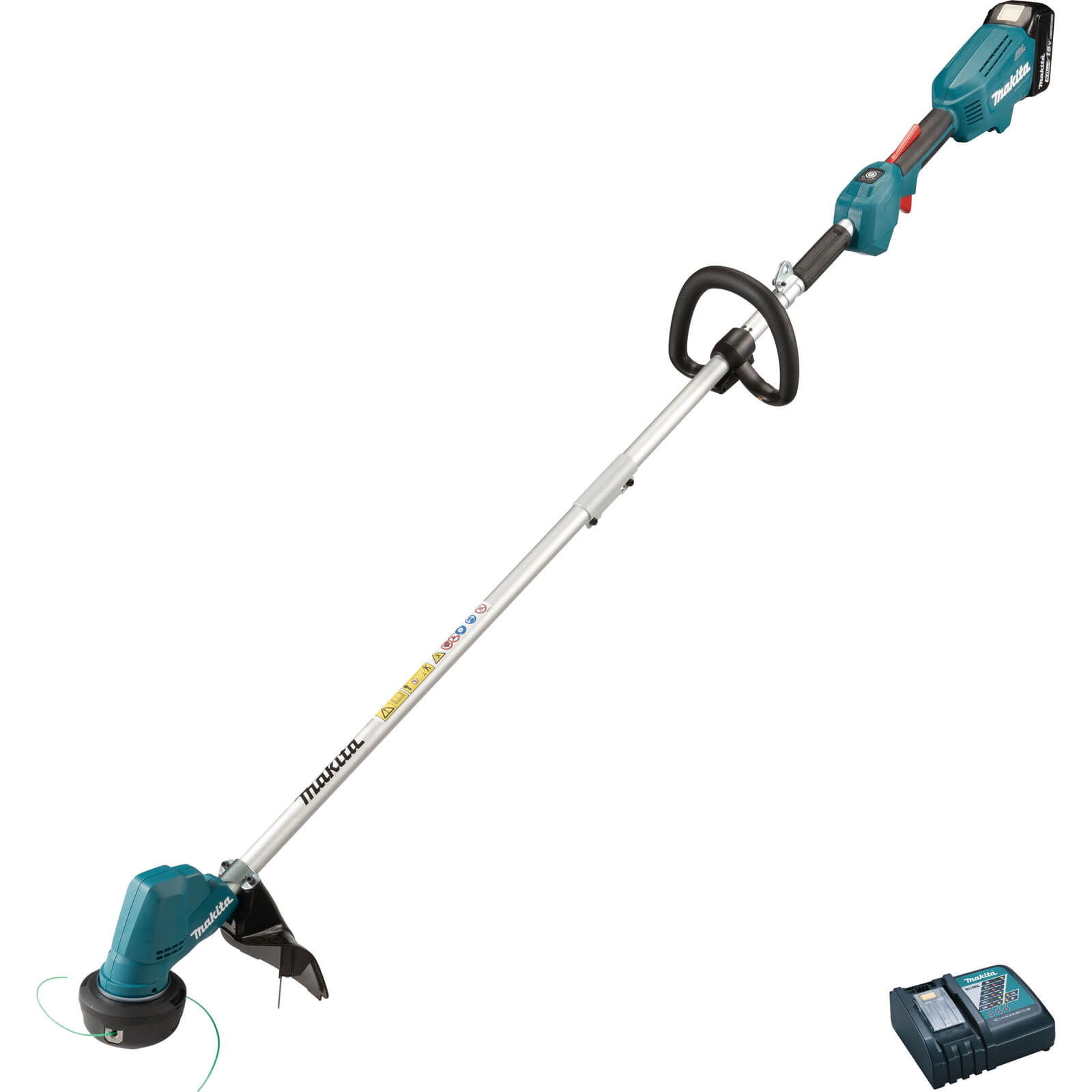 Image of Makita DUR192L 18v LXT Cordless Brushless Grass Trimmer 300mm 1 x 5ah Li-ion Charger