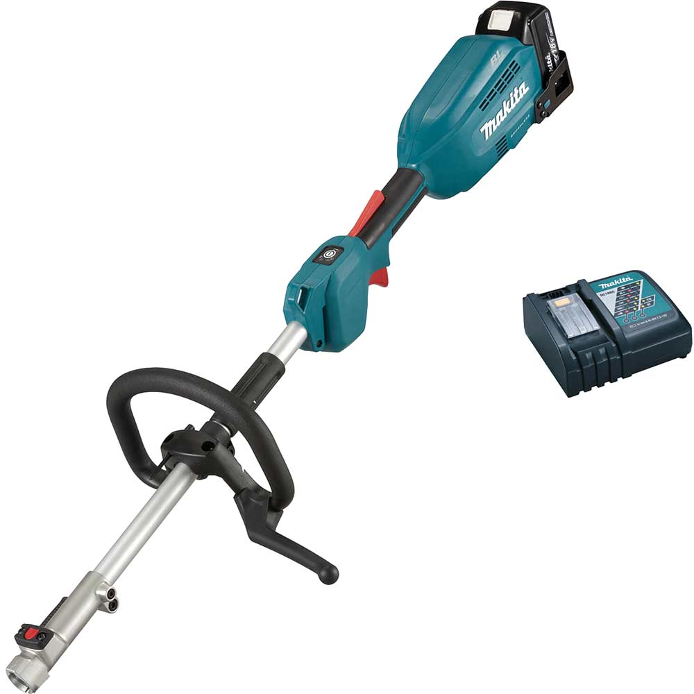 Makita DUX18 18v LXT Cordless Brushless Split Shaft Garden Multi Tool 1 x 5ah Li-ion Charger