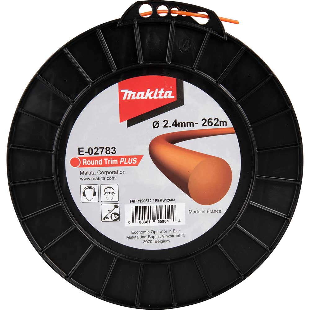 Makita Round Trim Plus Orange Grass Trimmer Line 2.4mm 262m