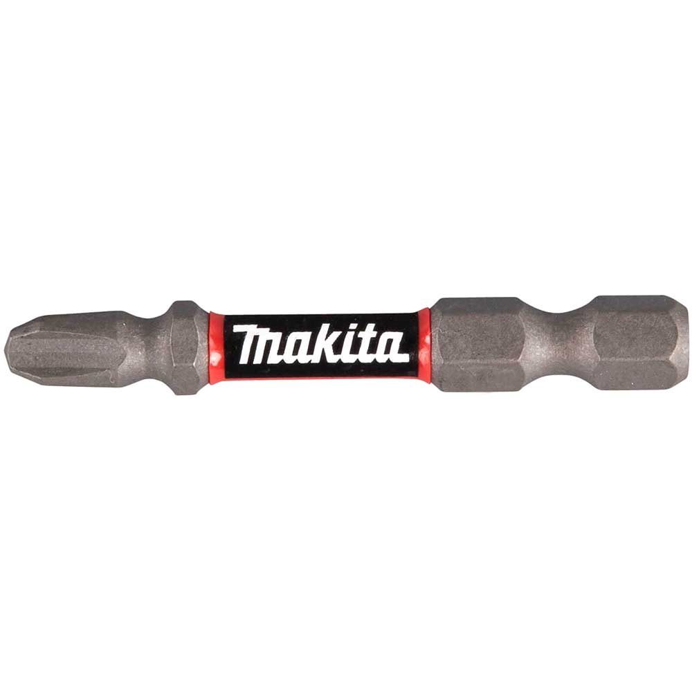 Image of Makita Impact Premier Double Torsion Philips Screwdriver Bits PH3 50mm Pack of 2