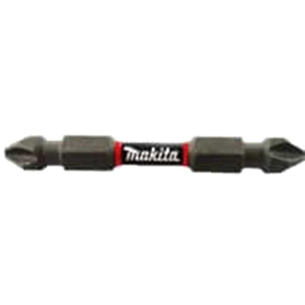 Image of Makita Impact Premier Double Ended Torsion Philips Screwdriver Bits PH2 65mm Pack of 2