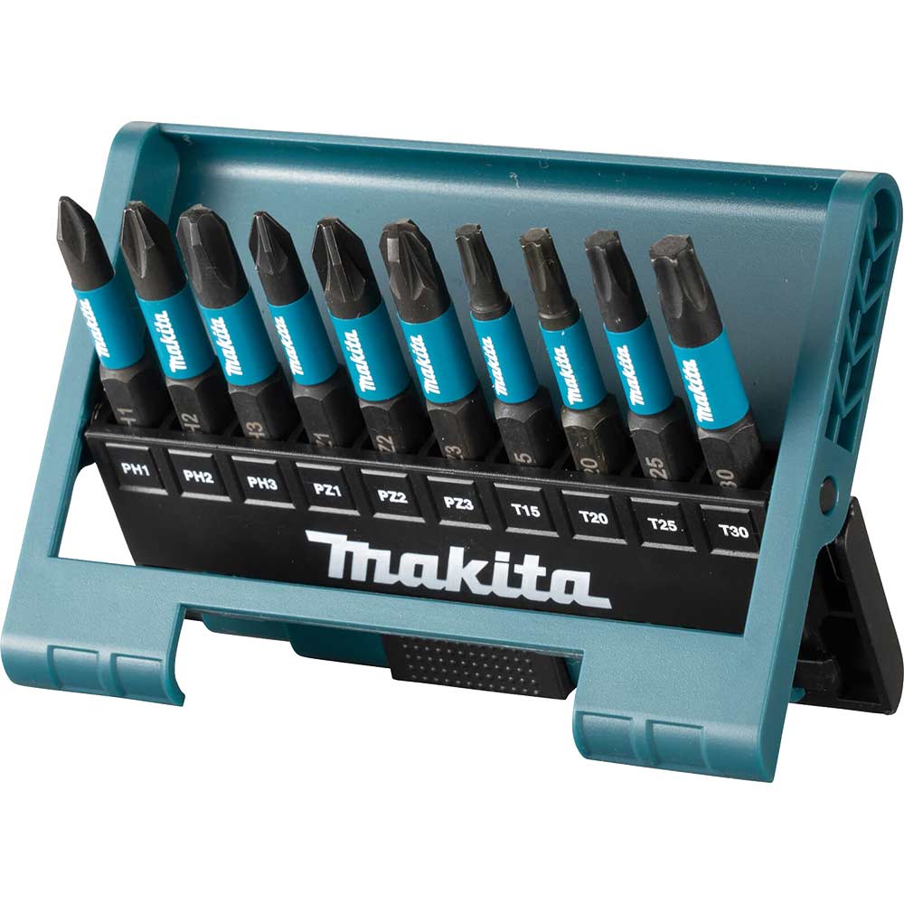 Makita 10 Piece Impact Black Screwdriver Bit Set