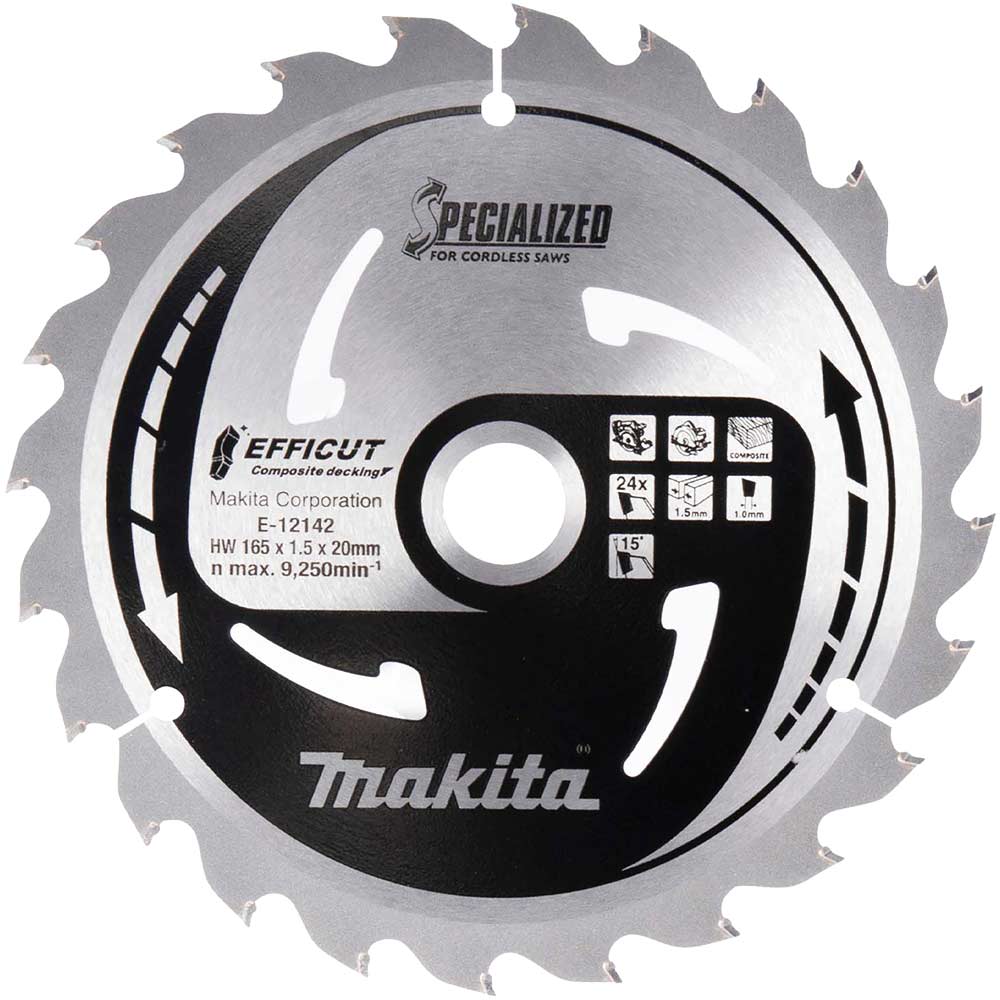 Makita SPECIALIZED Efficut Circular Saw Blade for Composite Decking 190mm 50T 20mm