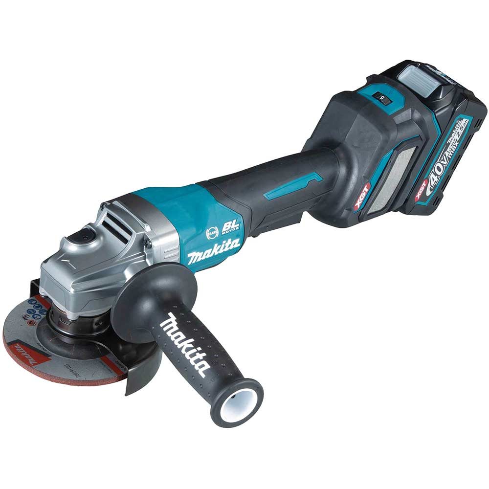 Image of Makita GA028G 40v Max XGT Cordless Brushless Paddle Switch Angle Grinder 115mm No Batteries No Charger No Case