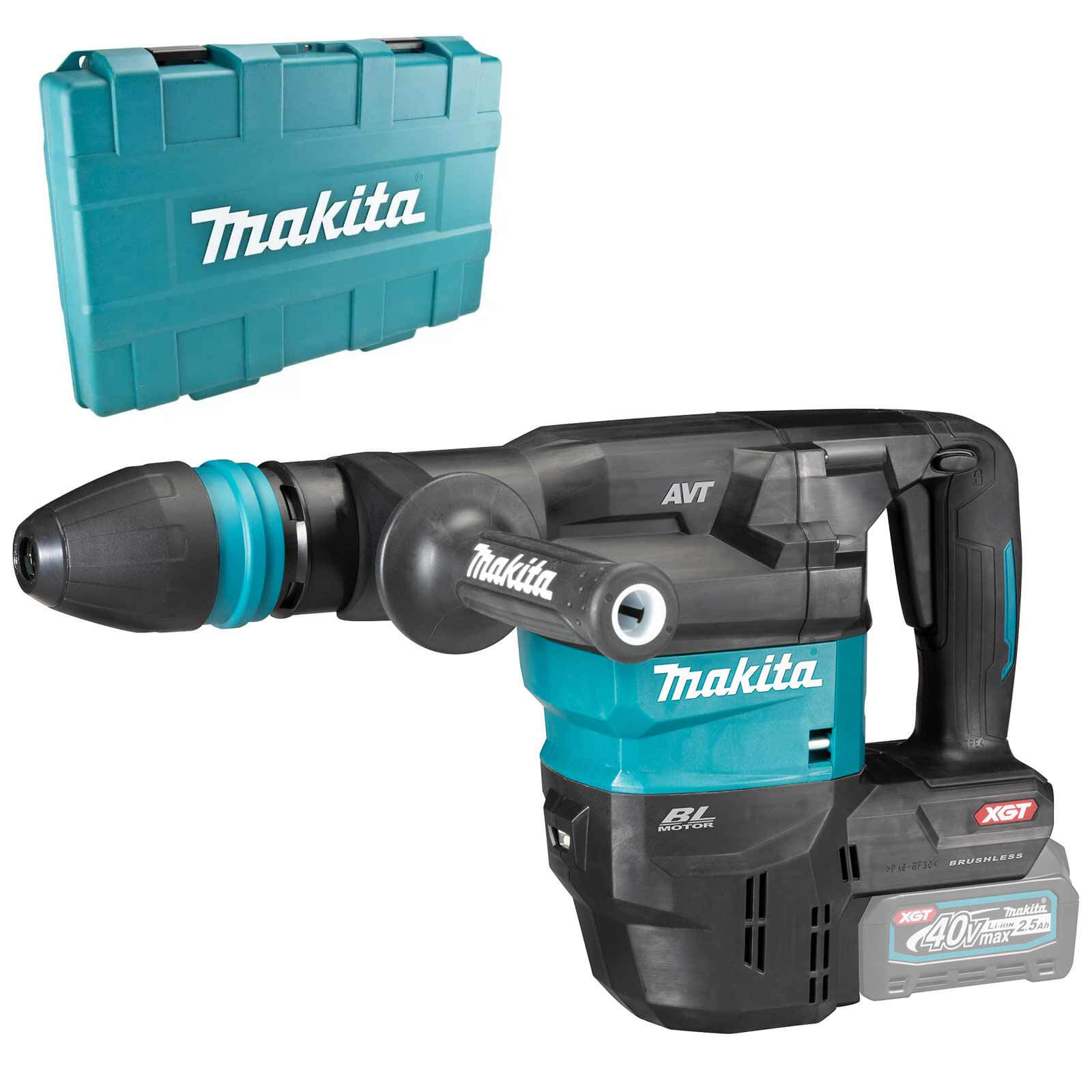 Image of Makita HM001G 40v Max XGT Cordless Brushless Demolition Hammer No Batteries No Charger Case