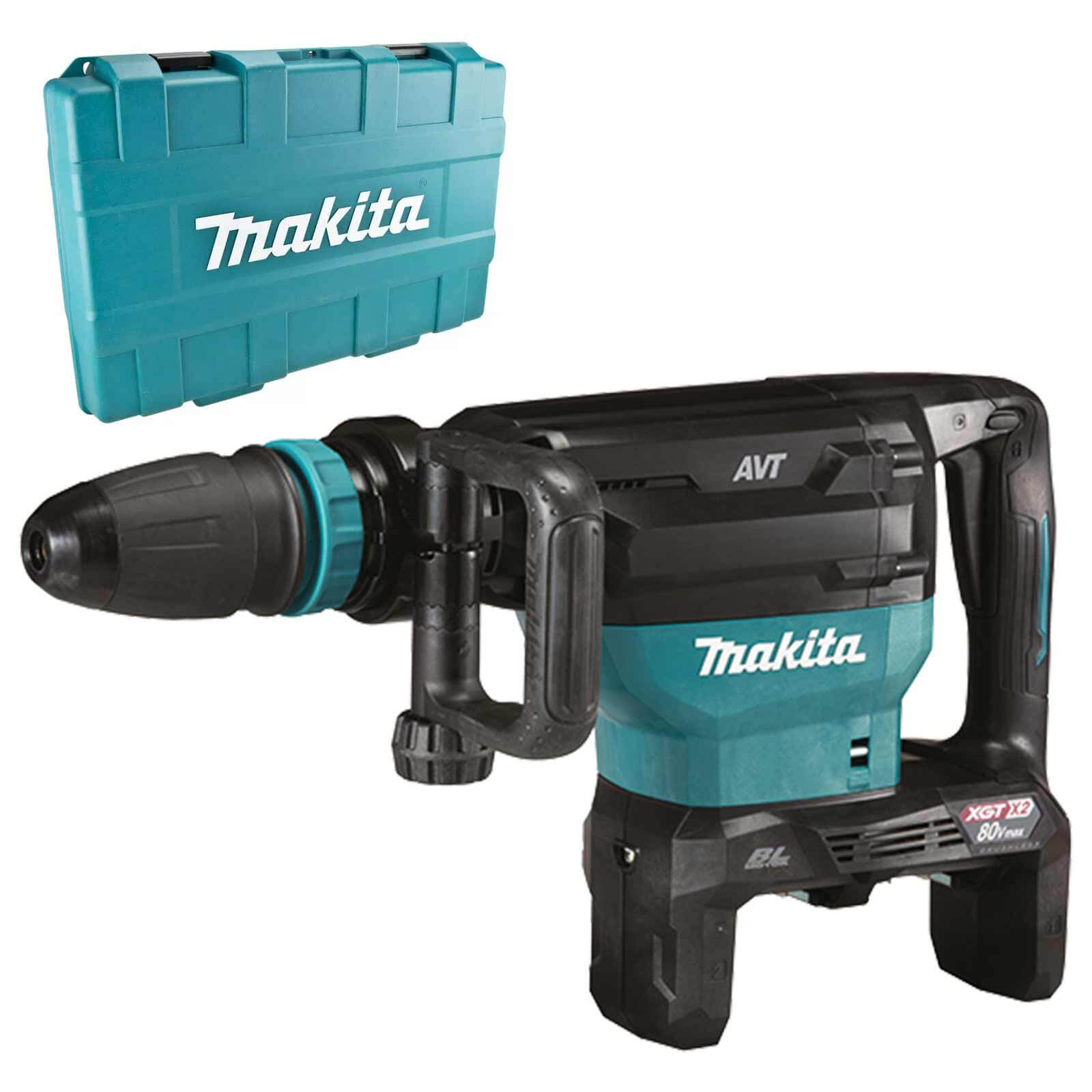 Image of Makita HM002G Twin 40v Max XGT Cordless Brushless Demolition Hammer No Batteries No Charger Case
