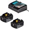 Makita DC18RC 18v Charger and 2 Li-ion Batteries 5ah  Makita DC18RC 18v Charger and 2 Li-ion Batteries 5ah