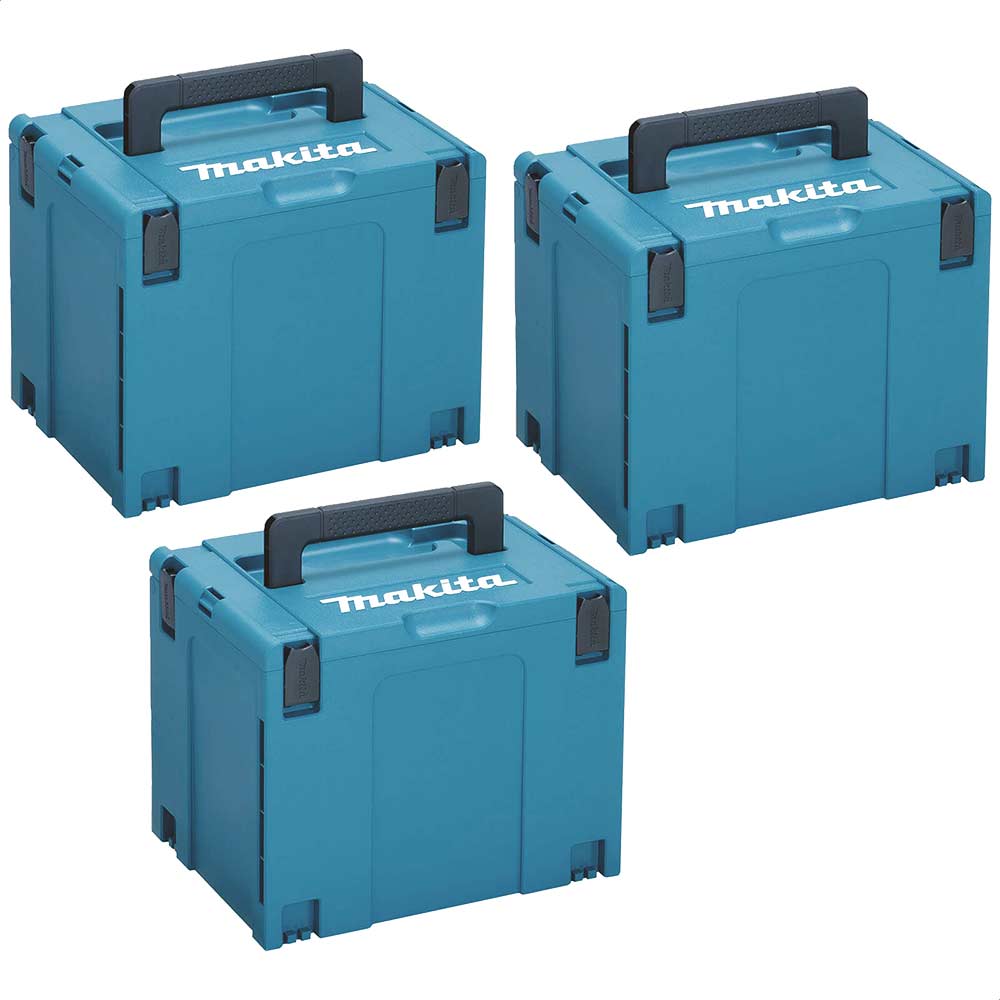 Makita 3 Piece 821552-6 MakPac Connector Stackable Power Tool Case Set