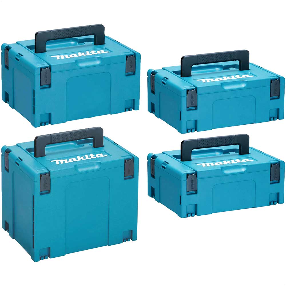 Makita 4 Piece MakPac Connector Stackable Power Tool Case Set