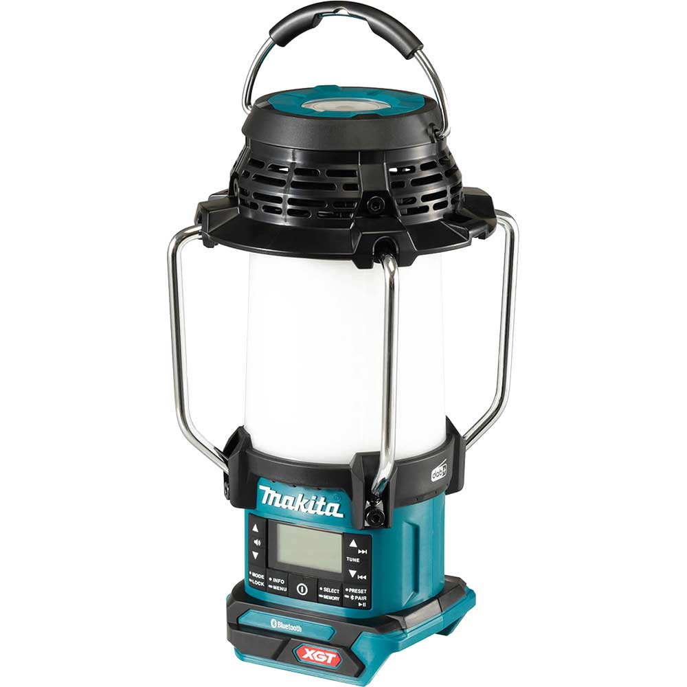 Makita MR009G 40v Max XGT Cordless DAB Radio and Work Light Lantern No Batteries No Battery Charger