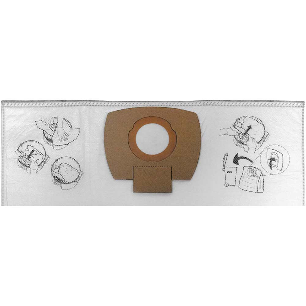 Makita Genuine Fleece Dust Bags for VC Series Dust Extractors Pack of 5