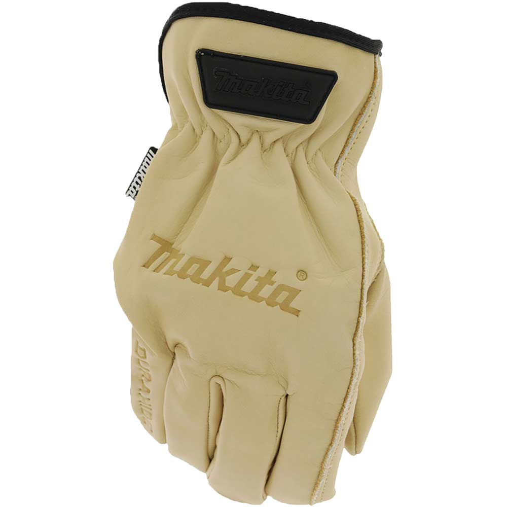 Makita Durahide Leather Gloves Beige M Pack of 1