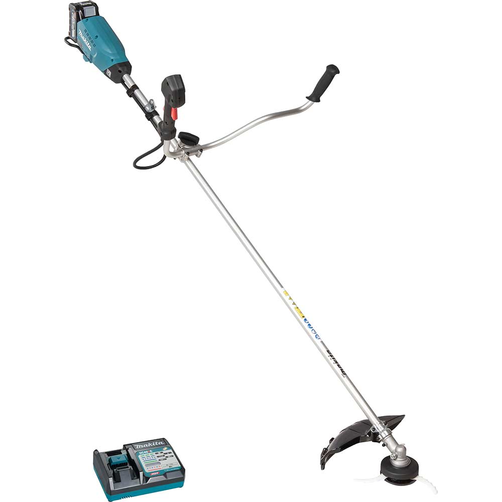 Image of Makita UR016G 40v XGT Cordless Brushless Brush Cutter 330mm 1 x 4ah Li-ion Charger