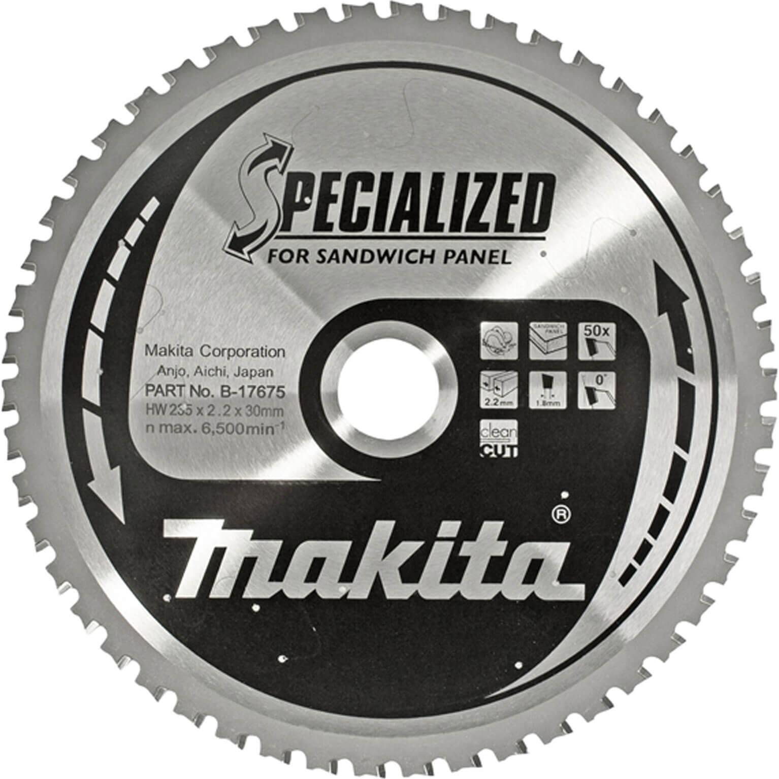 Image of Makita SPECIALIZED Sandwich Panel Cutting Saw Blade 355mm 80T 30mm
