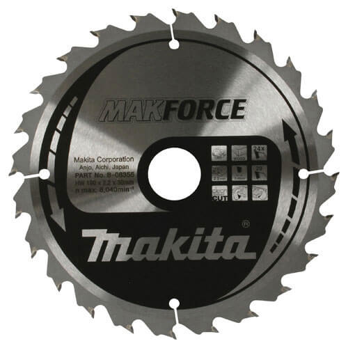 Image of Makita MAKFORCE Wood Cutting Saw Blade 235mm 20T 30mm