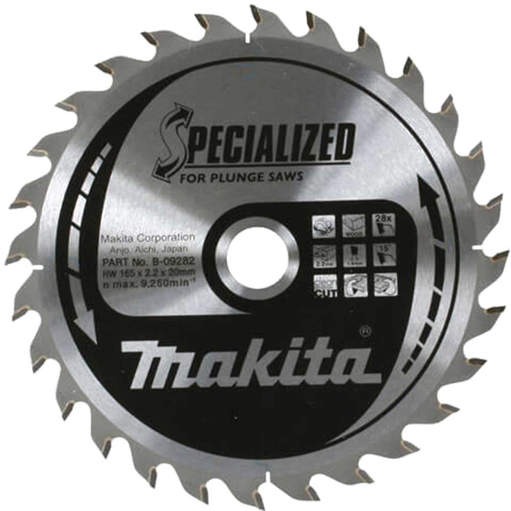 Photos - Power Tool Accessory Makita SPECIALIZED Wood Cutting Saw Blade 165mm 28T 20mm B-09282 