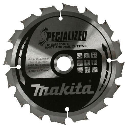 Image of Makita SPECIALIZED Knot and Nail Cutting Saw Blade 270mm 60T 30mm