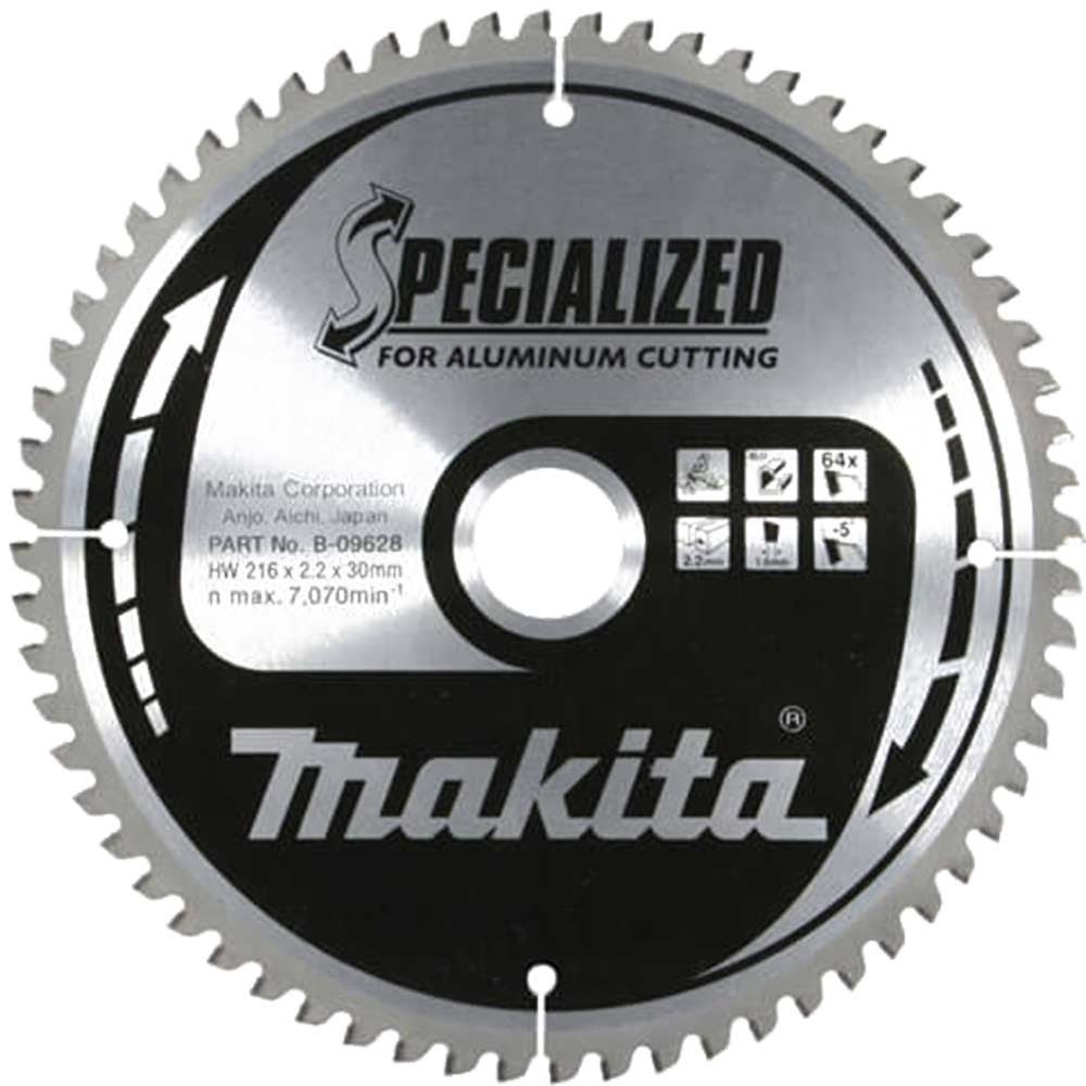 Image of Makita SPECIALIZED Aluminium Cutting Saw Blade 185mm 60T 15.8mm